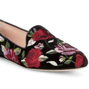 Kate Spade Swinton Velvet Floral Loafer